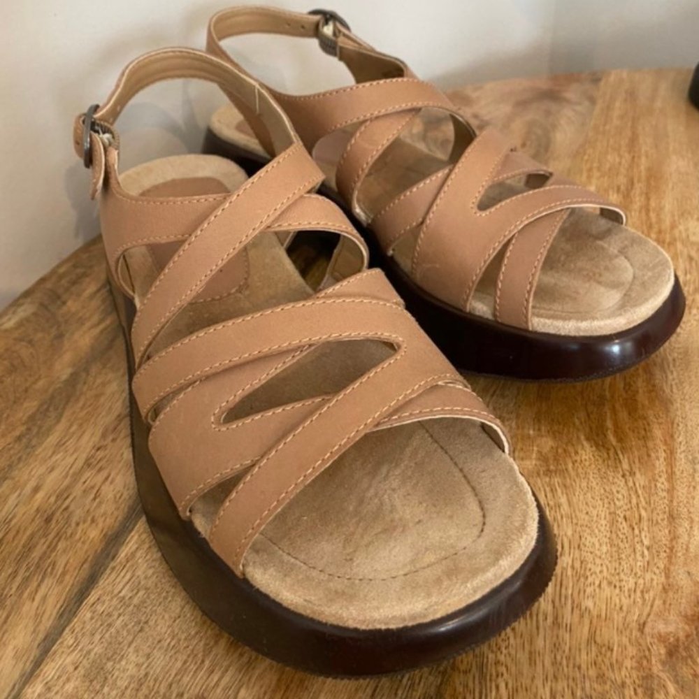 Gently Used, Tan Dansko "Lolita" Sandals, Size 36